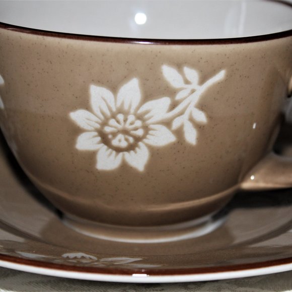 Nautica Island Flower Tea Cup & Saucer Set | Vintage Nautica Pattern 929 - Picture 3 of 16
